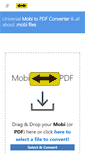 Mobile Screenshot of mobi-to-pdf.com